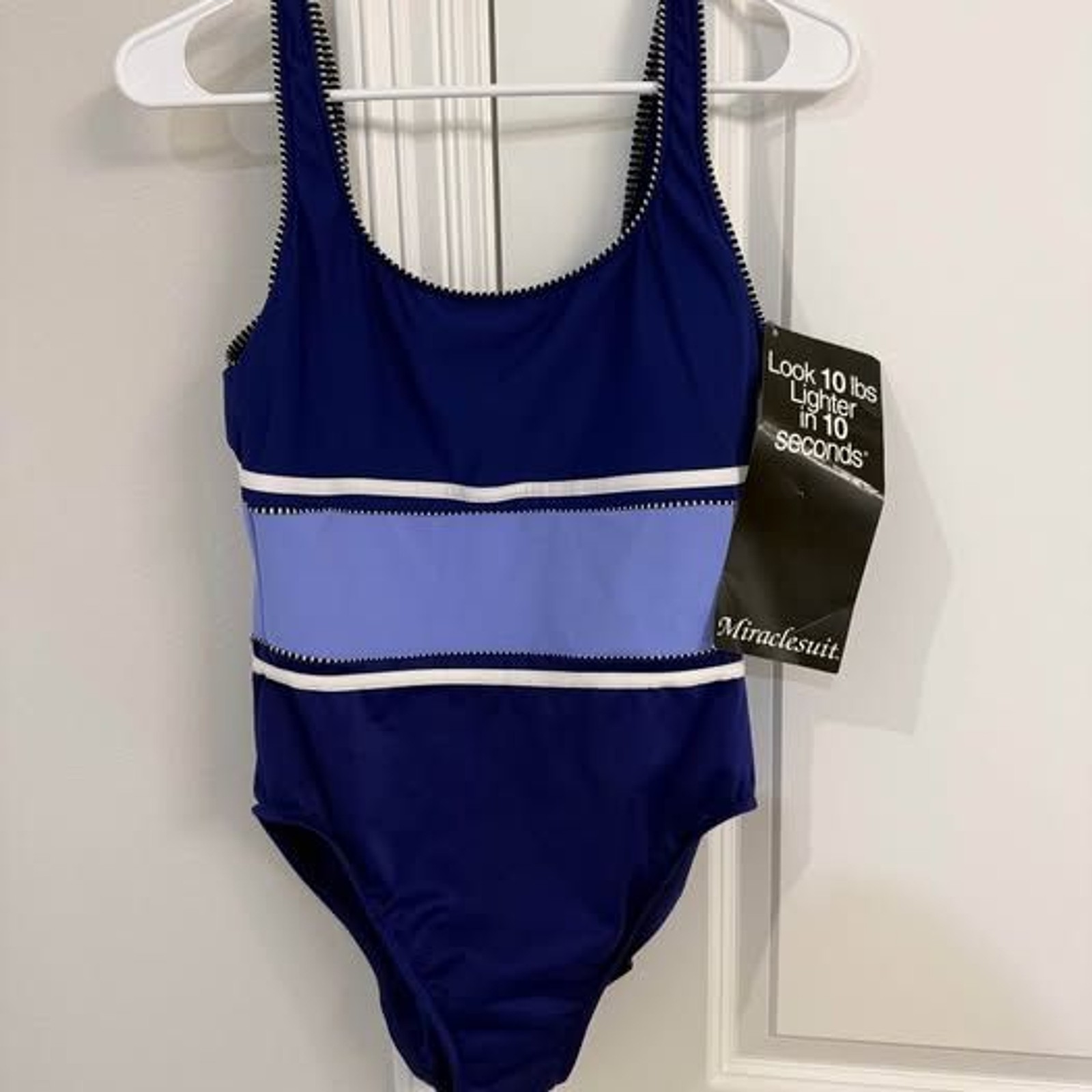 Miraclesuit Miraclesuit NWT navy, baby blue and white One Piece