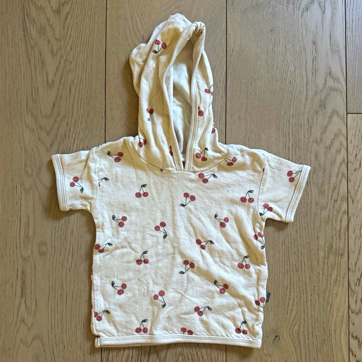 Modern Moments by Gerber 18M Organic Cotton Cherry Short Sleeve Hoodie