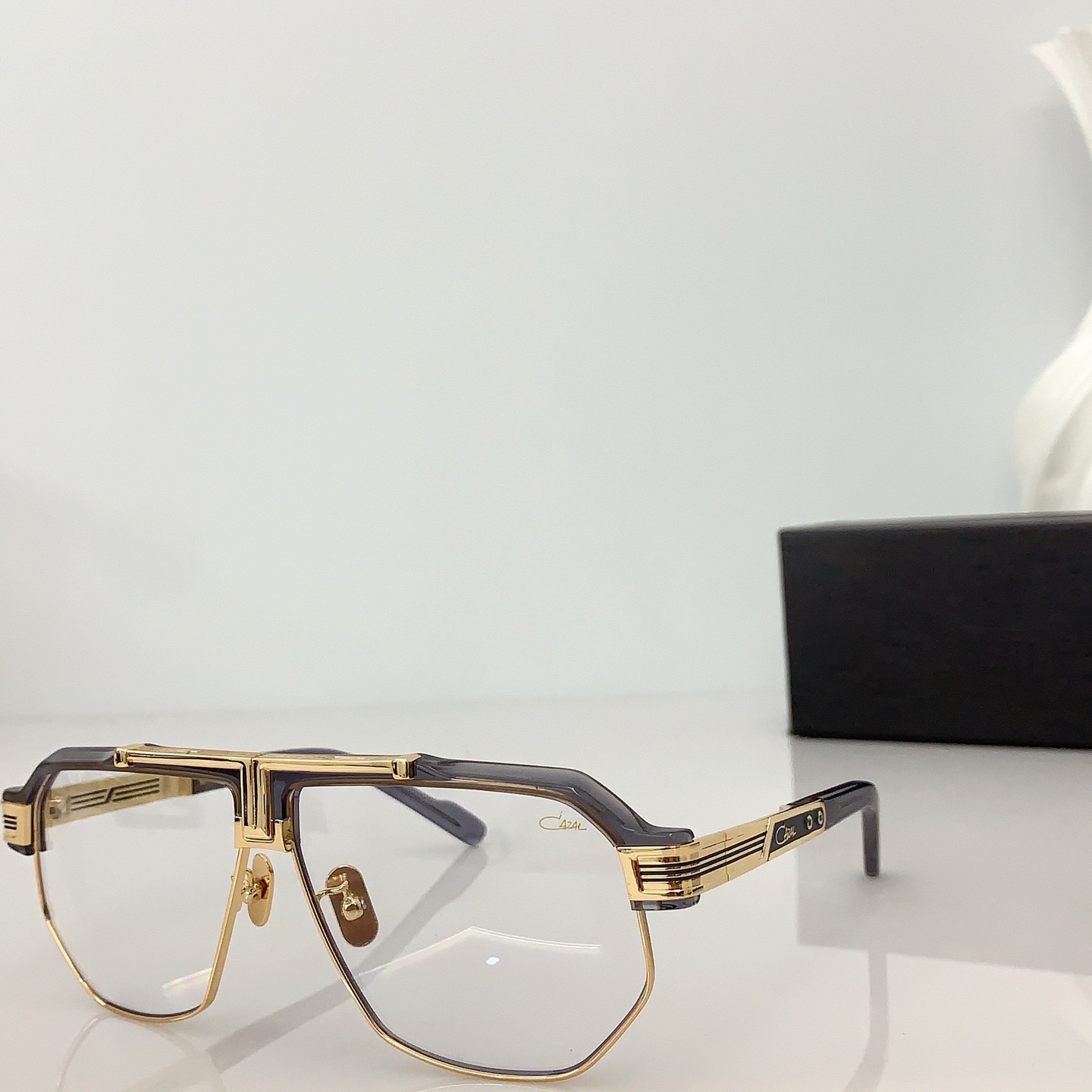 CAZAL MOD 995 Gold Black Aviator Eyeglasses 63□10-145