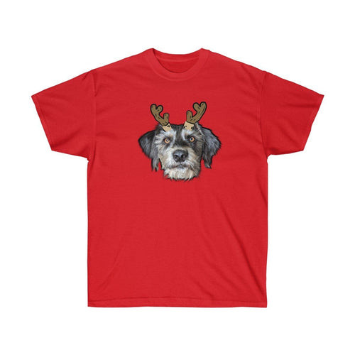 New Special Dog Face Christmas Cotton Red Color S-5XL Men's Shirt