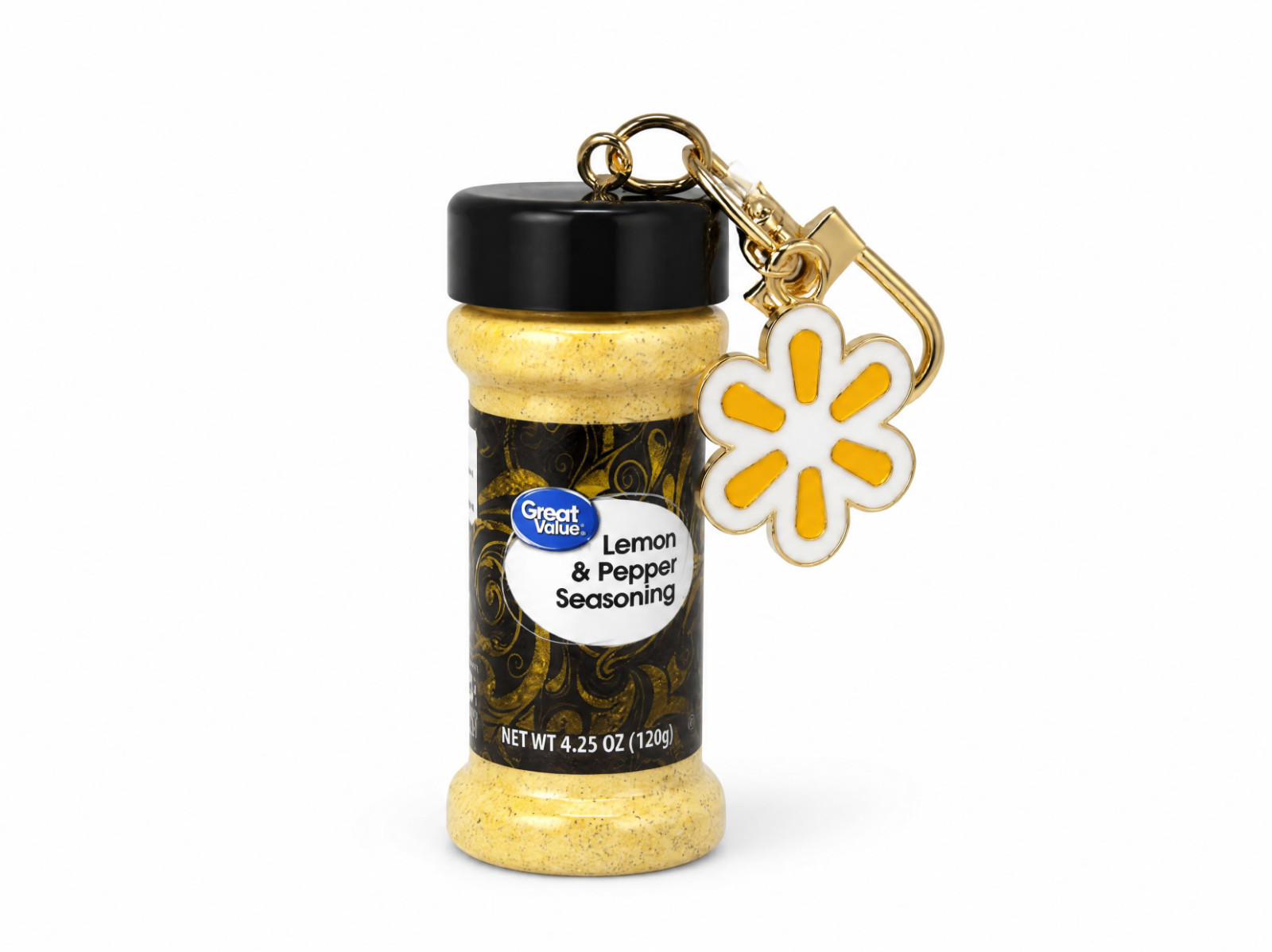 Walmart Great Value Lemon Pepper Seasoning Bottle Purse Charm, Viral Bag Charm