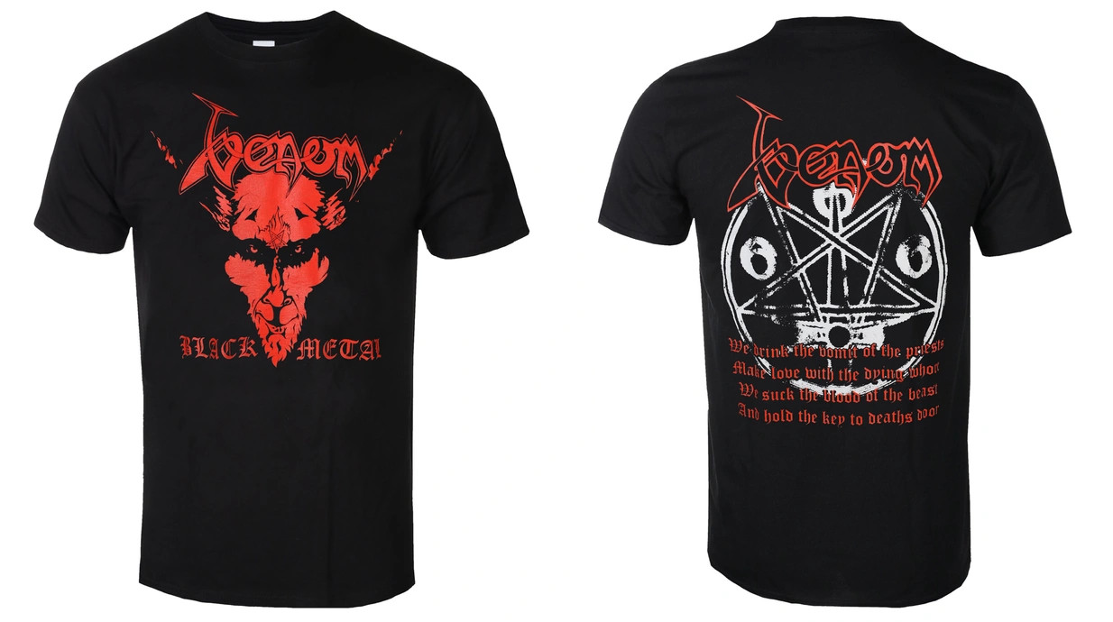 Hot Rare Venom Band Black Metal Black Cotton Men and Women Shirt HH010
