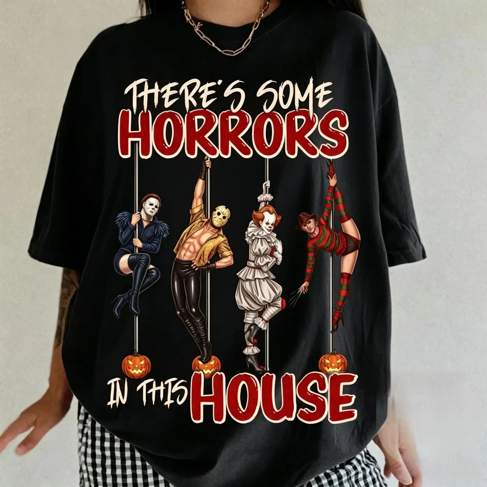 Retro Halloween, Horror Halloween, Spooky Vibes Unisex T-Shirt Szie S-5XL