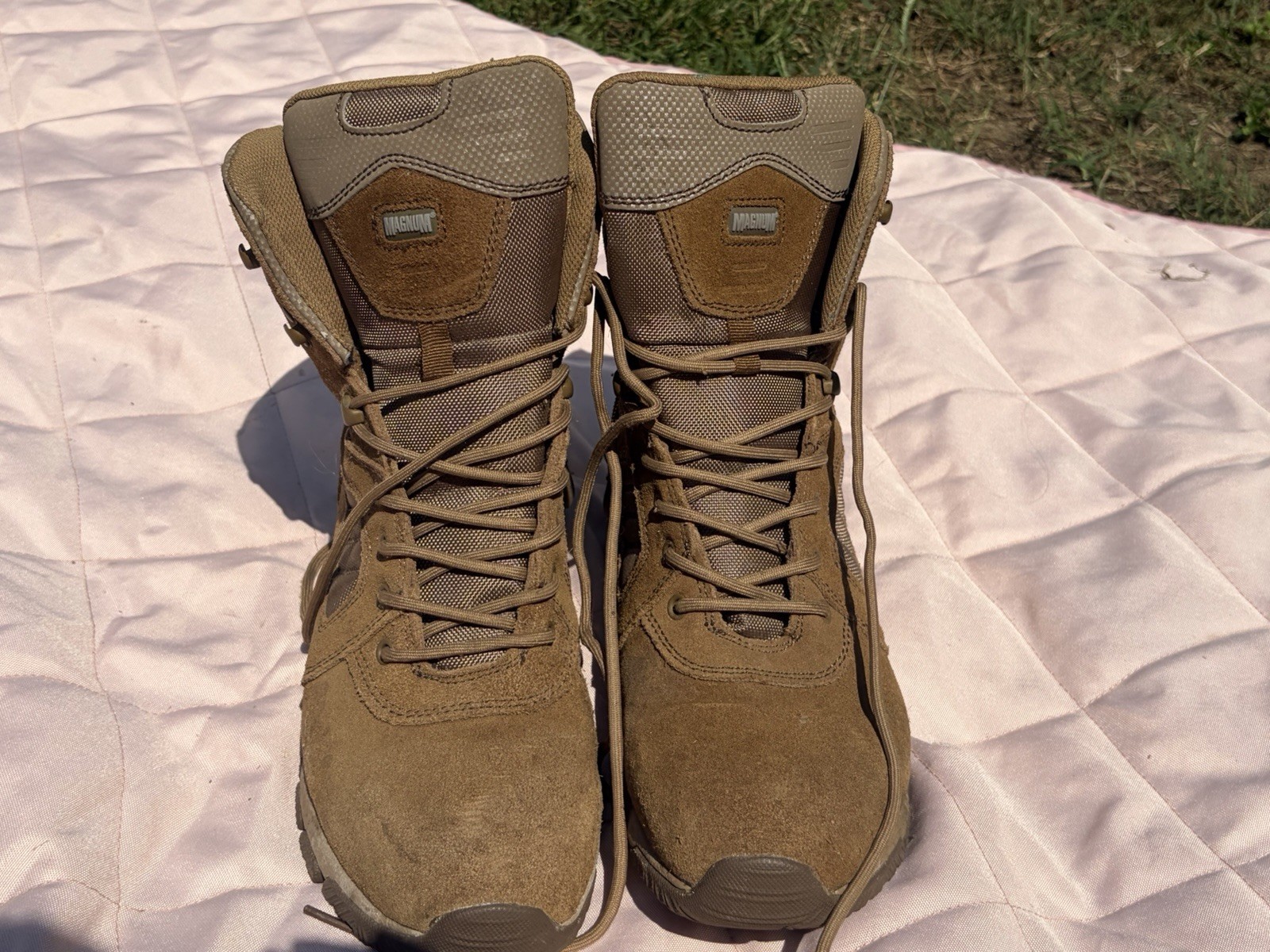Magnum Men\'s Boot Brown size 10D, Waterproof Tactical Boots