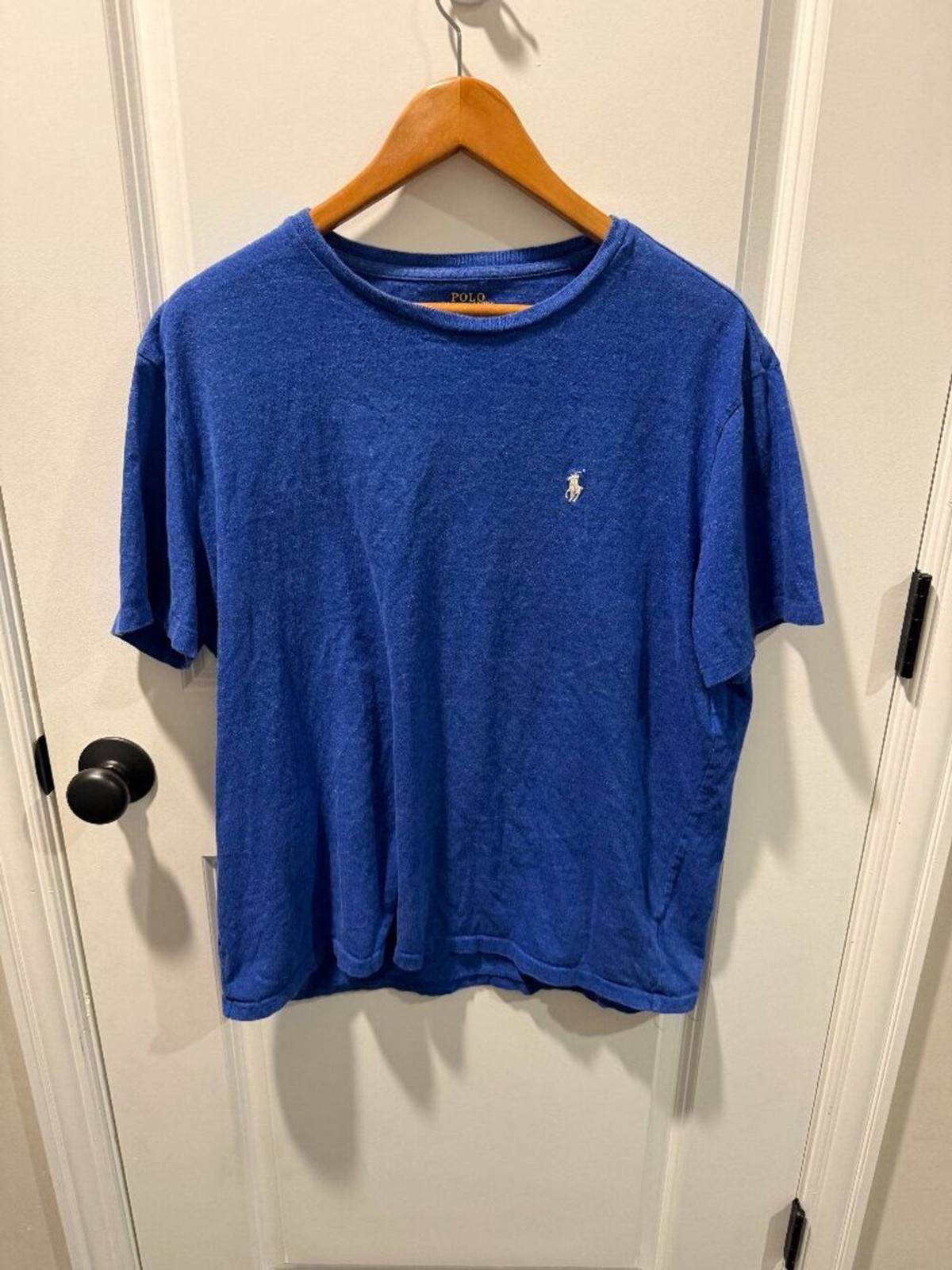 Polo Ralph Lauren Blue Heather Pony Logo T Shirt Men\'s Size L