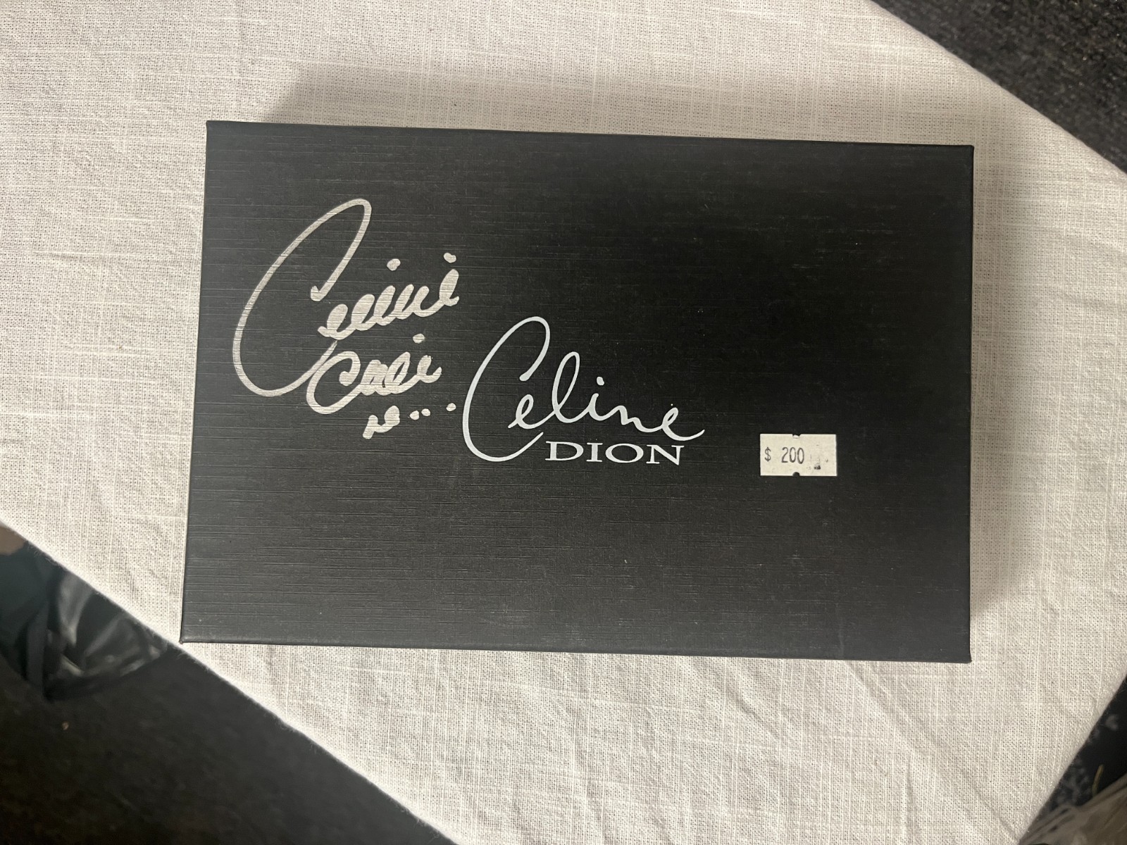 *SIGNED* Celine Dion ID Block Leather Wallet