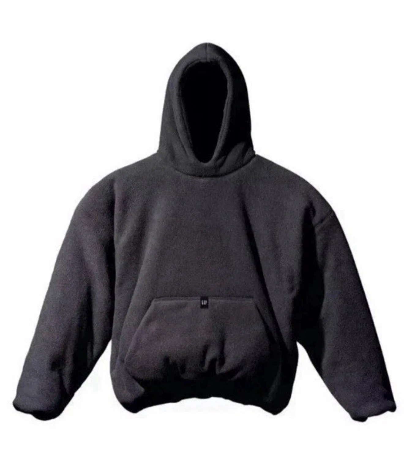 Yeezy x Gap x Balenciaga  32 Polar Fleece Hoodie Black Medium NIB