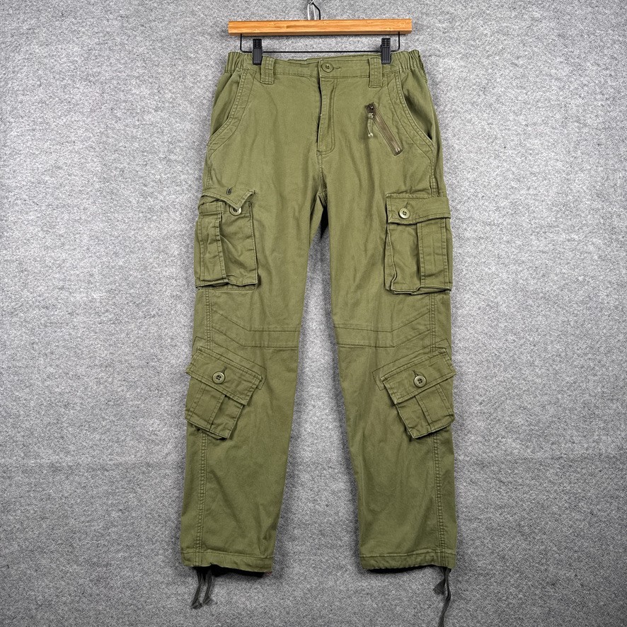 Vintage Must Way Pants Mens 28 (30x27) Army Military Paratrooper Cargo Utility