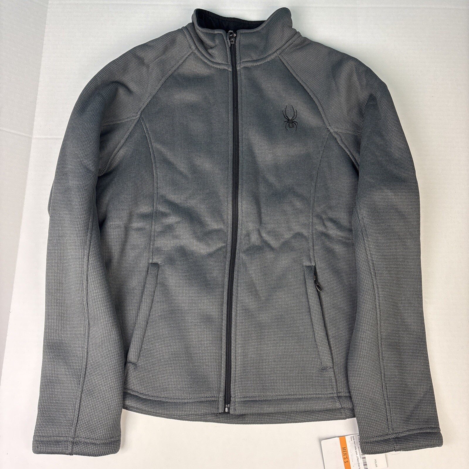 Spyder Mens Small Jacket Steller Polar Gray New Tags Full Zipper Lightweight