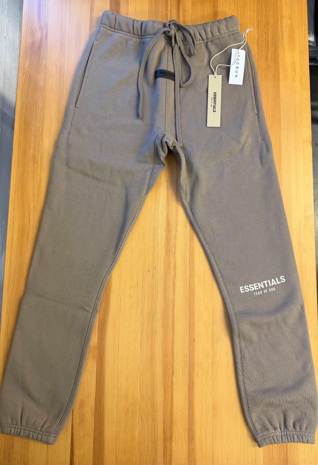 Fear of God Essentials Desert Taup Scrunch Sweatpants