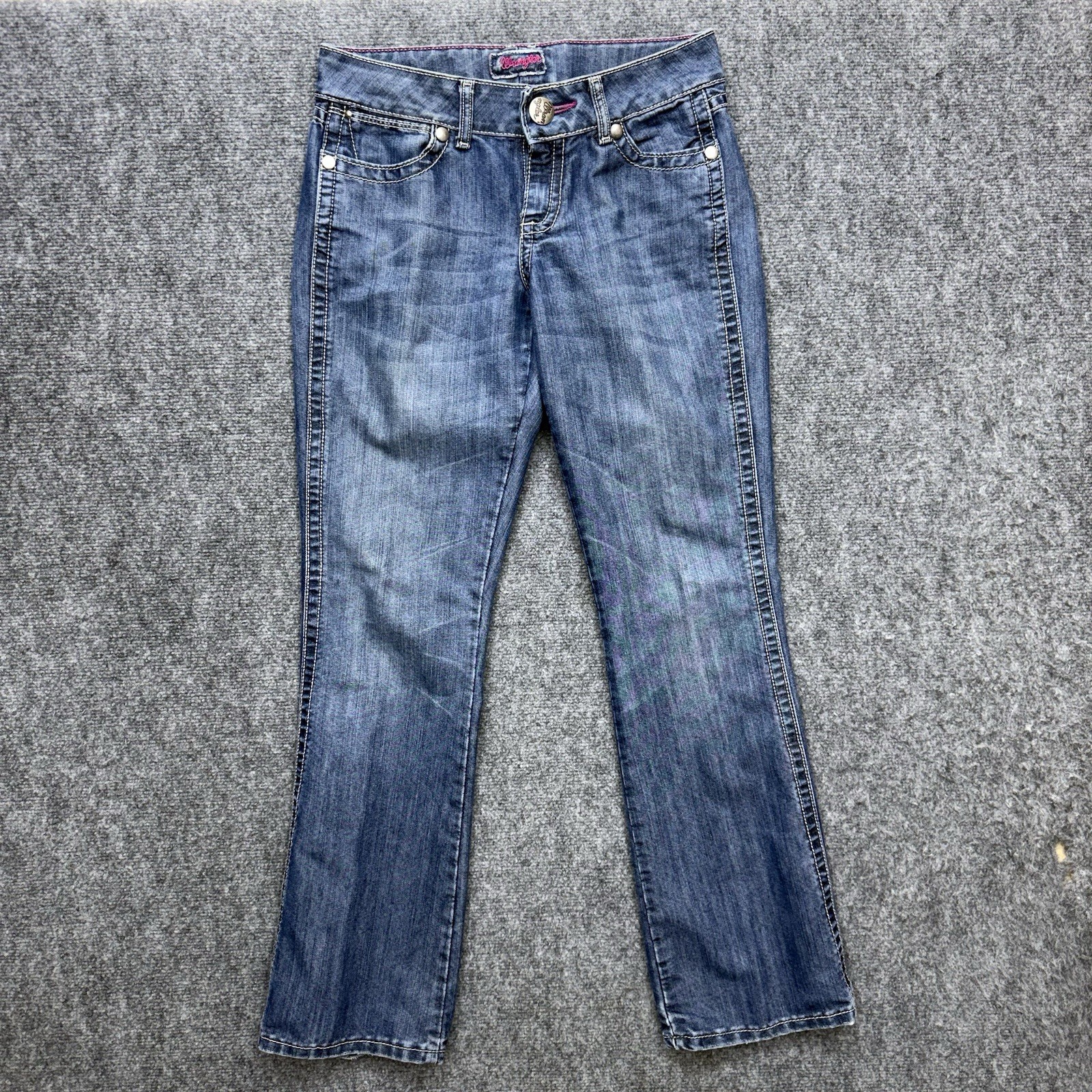 Wrangler 09MWZBF bootcut  jeans Women\'s size 5/6 30x32 cowboy western distressed