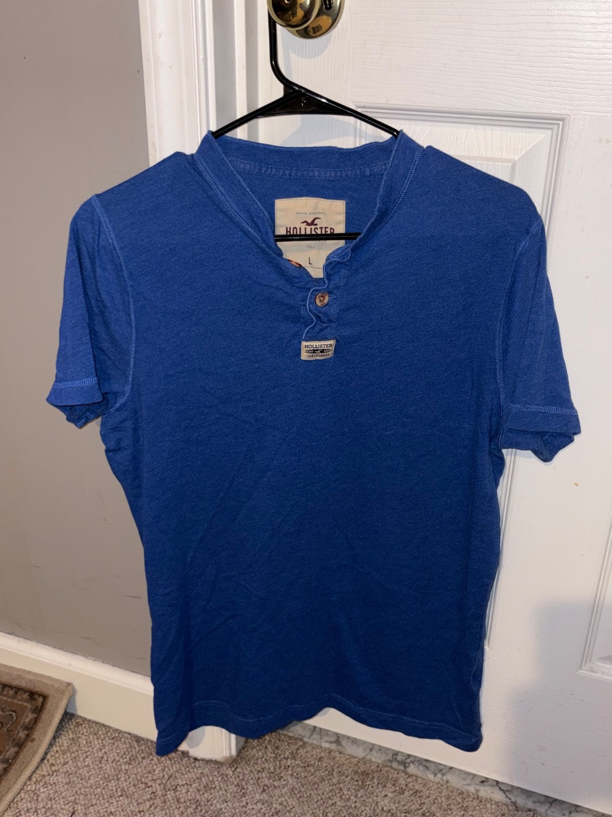 Blue Hollister T Shirt Large