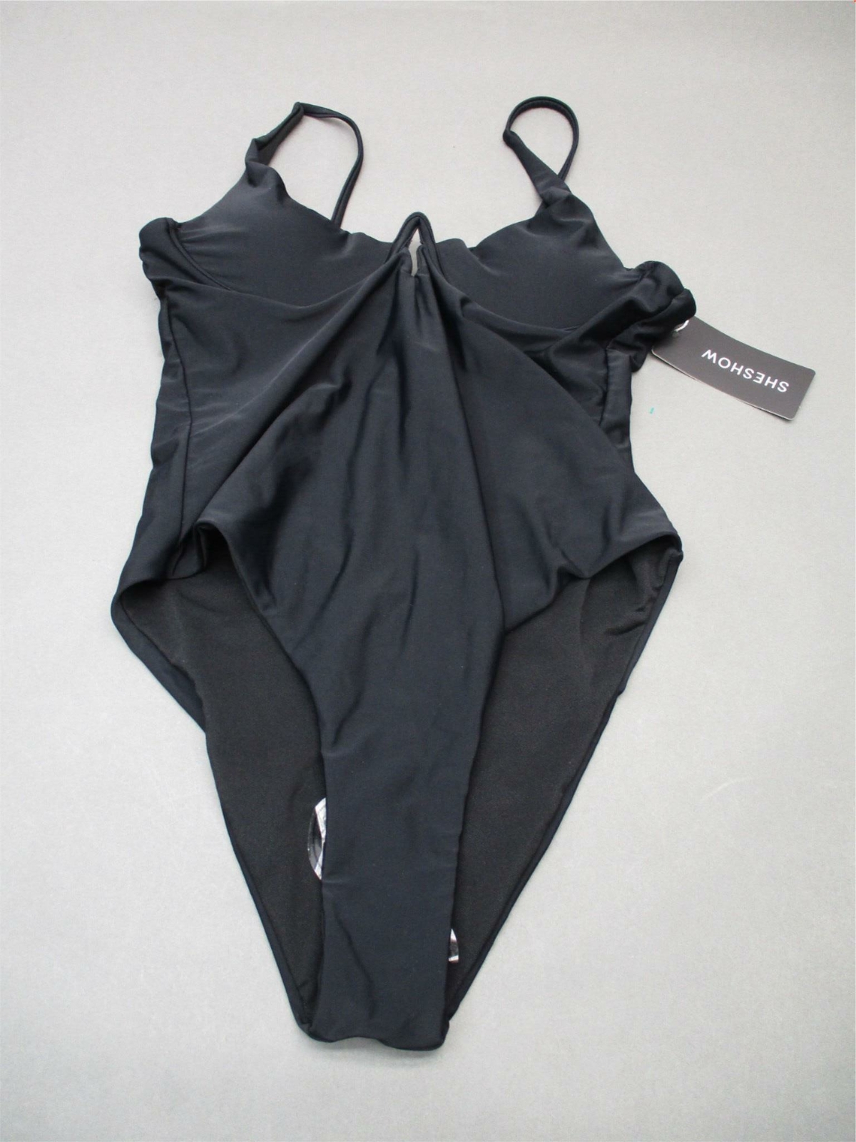 NWT Sheshow Size M Womens Black Underwire Padded One Piece Swimsuit 6F