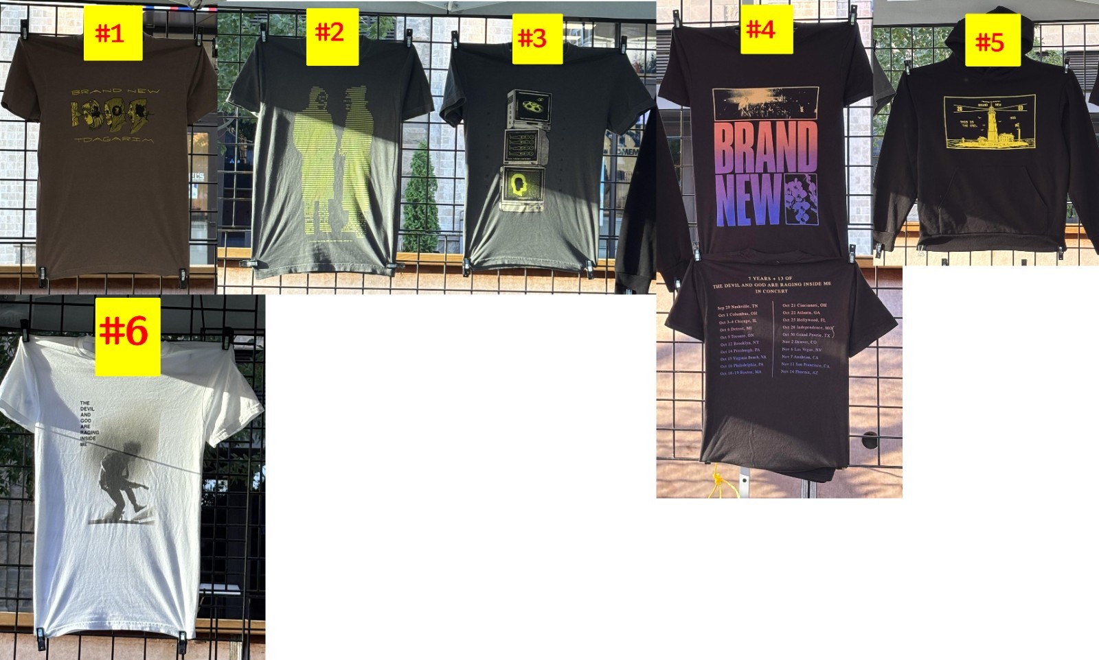 NEW Brand New merch + The Devil And God Are Raging Inside 2026 reprint T-Shirt