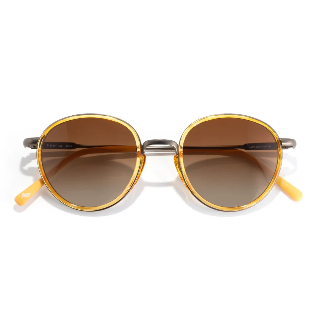 Sunski Baia Sunglasses Honey Frame Sepia Lens - NEW - HOT
