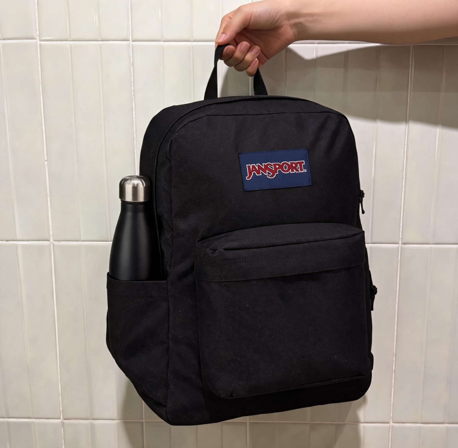 JanSport SuperBreak Plus Backpack Travel Daypack with Water Bottle Pocket