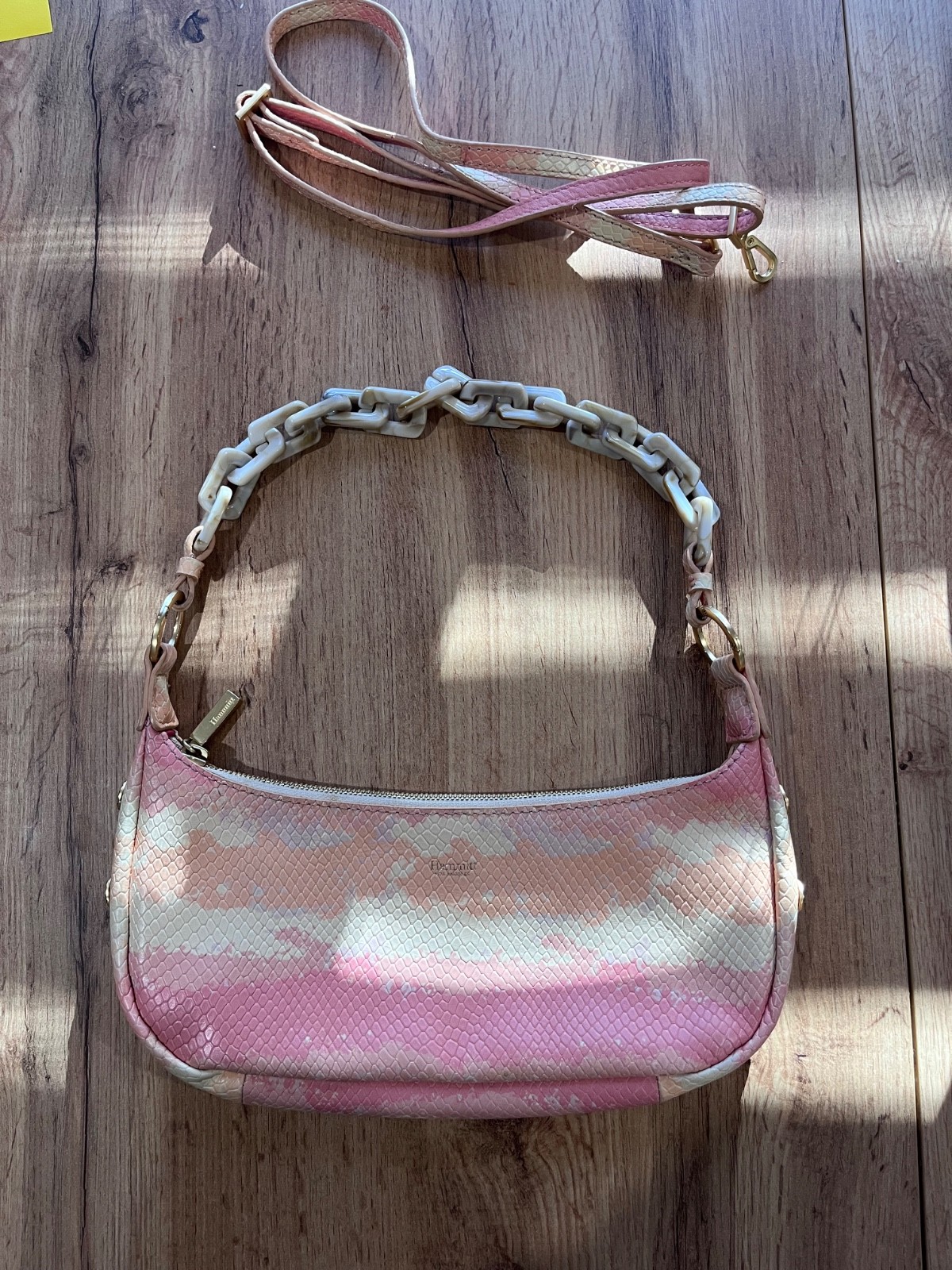 Hammitt Himalayan Snake Shoulder Bag Pink