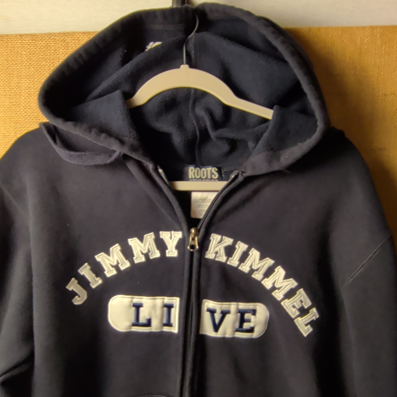 Rare Roots Athletics Jimmy Kimmel Live Hoodie M Made Canada Full Zip 22x26