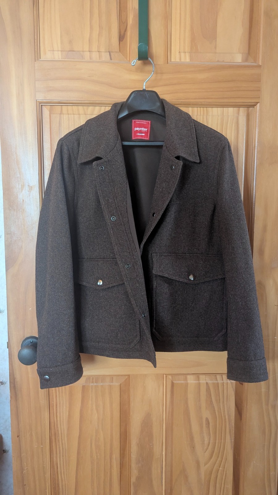 Paynter Applecross Jacket - WOMEN\'S Large BATCH NO.22 - BARK BROWN - Lambs wool