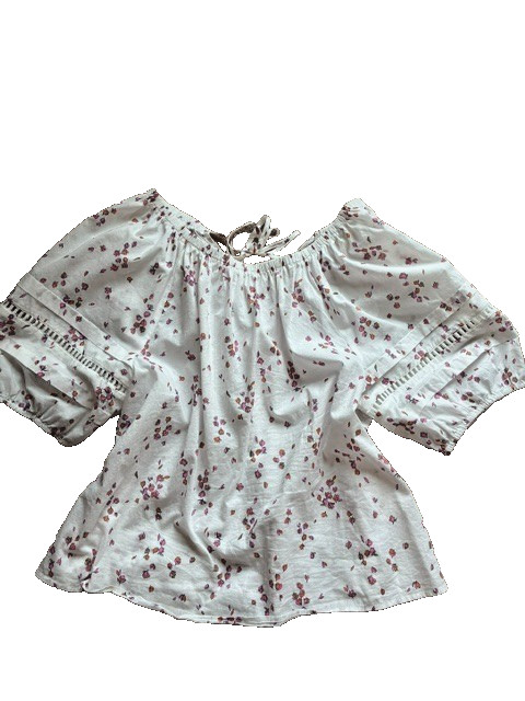 Ana women\'s Blouse top all cotton hearts L