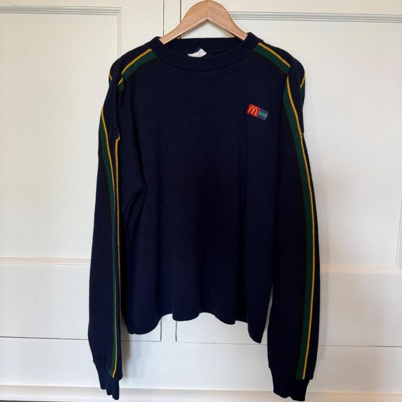 Crest McDonald\'s Knit Sweater Mens Navy Excellent