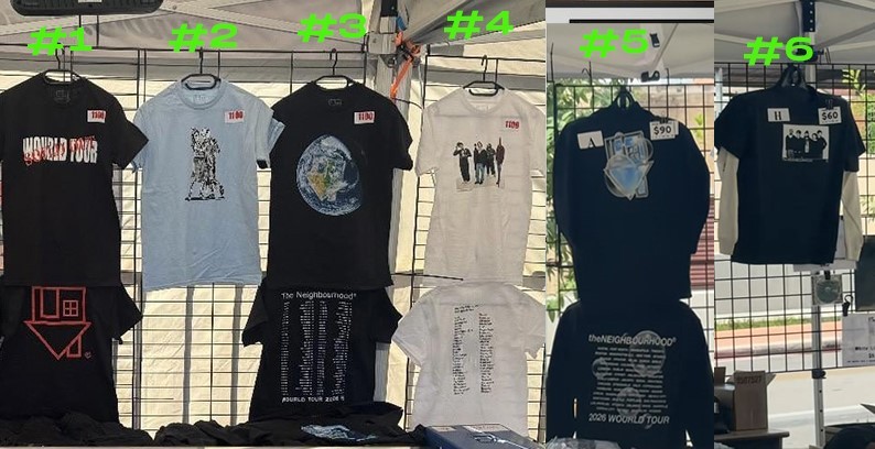 HOT The Neighbourhood World Tour 2026 Merch reprint