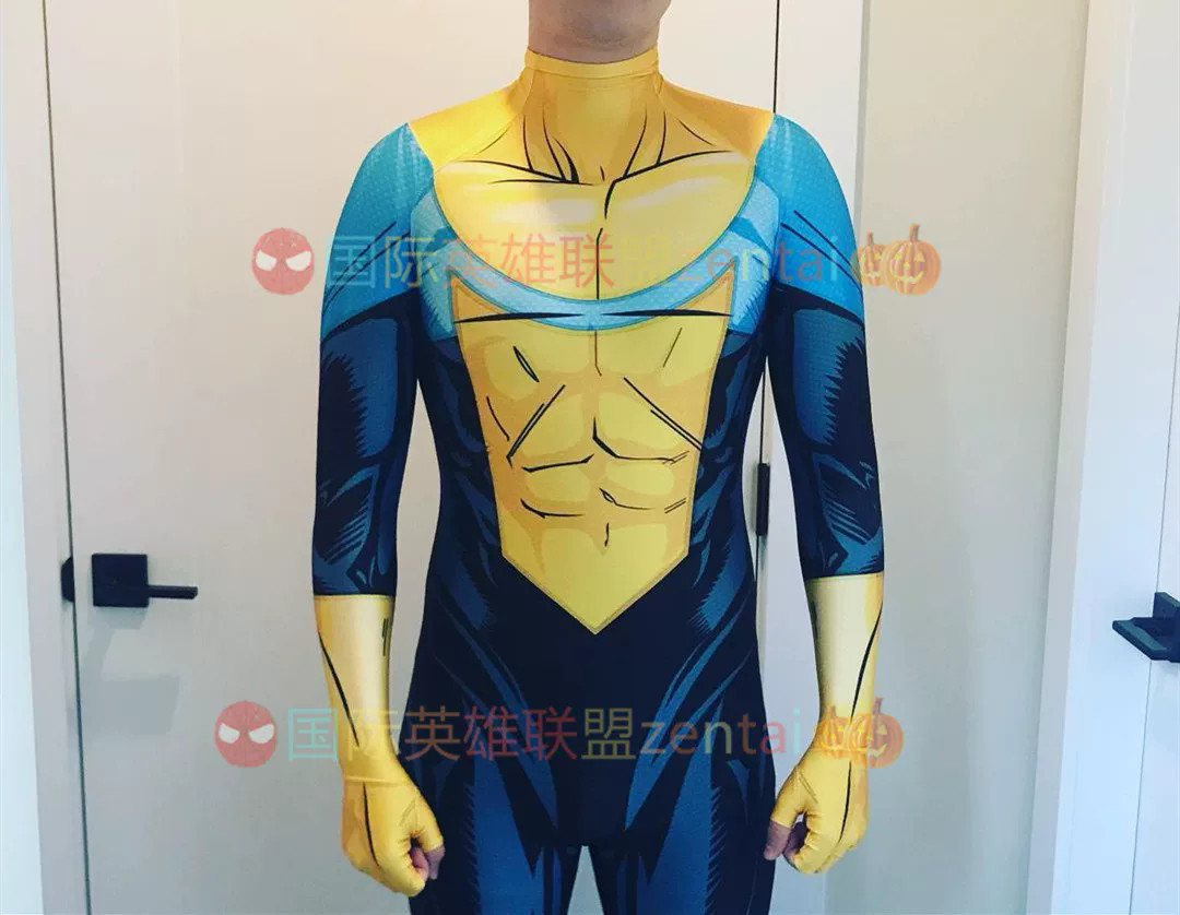 Invincible Cosplay Jumpsuit Mark Grayson Cosplay Costume Adult Kids Halloween