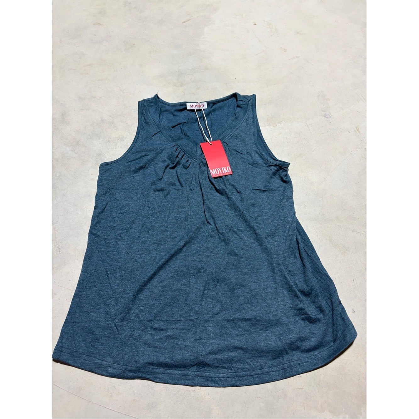 Moyiko NWT Women\'s Sleeveless Tank Top Teal Blue SMALL