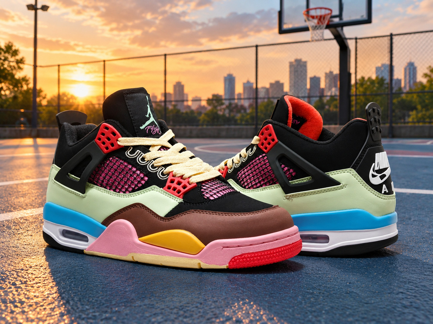 (MEN Size US 7-12) - J Balvin x Jordan 4 “Multi-Colour” 2026