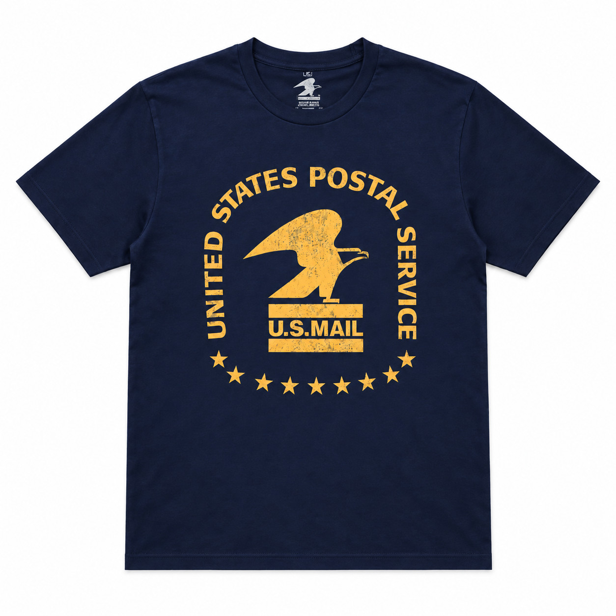 USPS Post Office Vintage Logo Navy T-Shirt Postal Service Retro Graphic Tee NEW