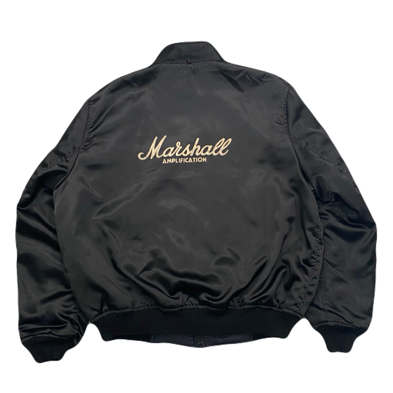 Vintage Marshall Amps Rock Music Insulated Satin Bomber Jacket Men’s XL