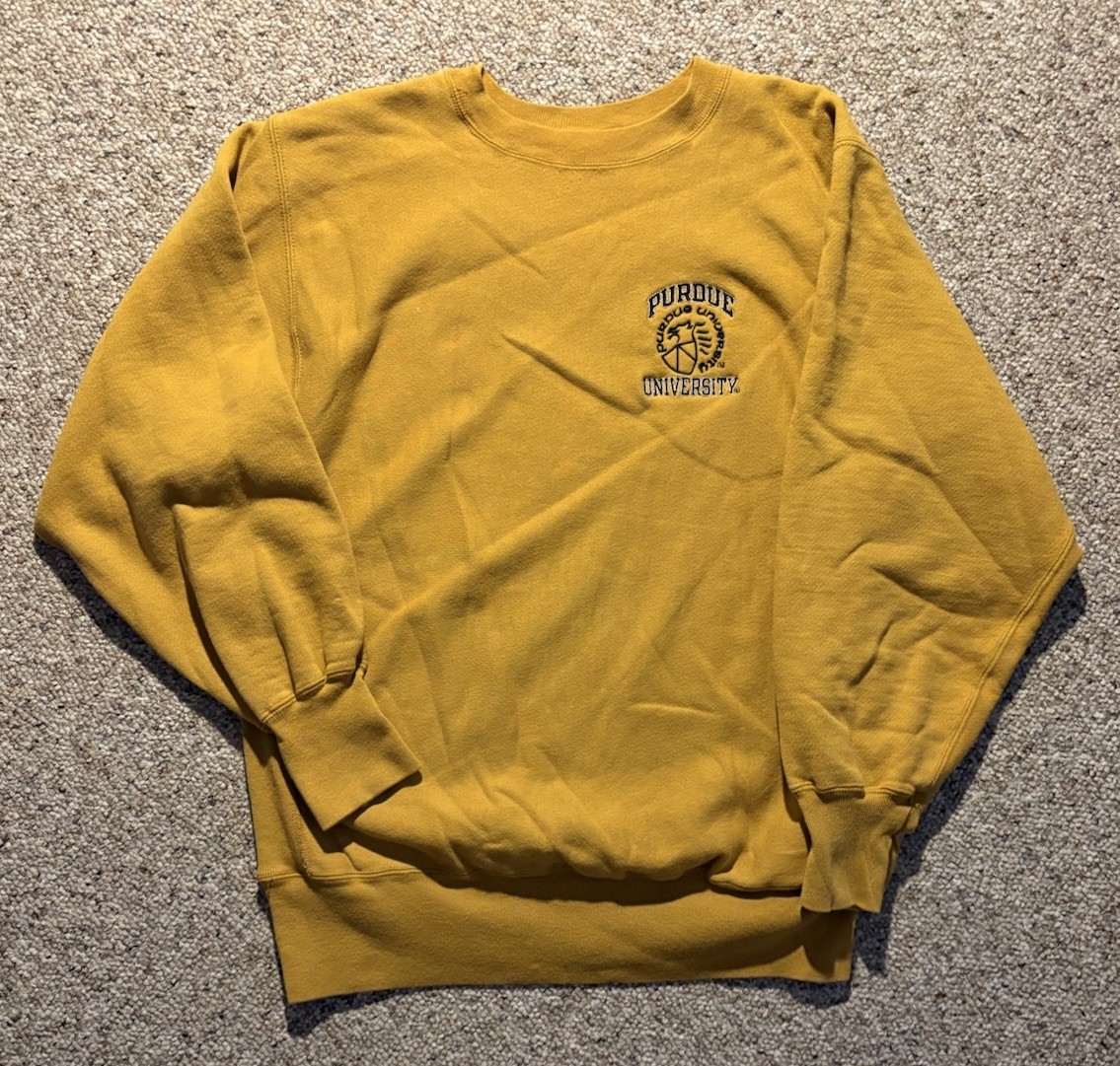 Vtg 90’s Champion Purdue University Reverse Weave Crewneck. Size XL.