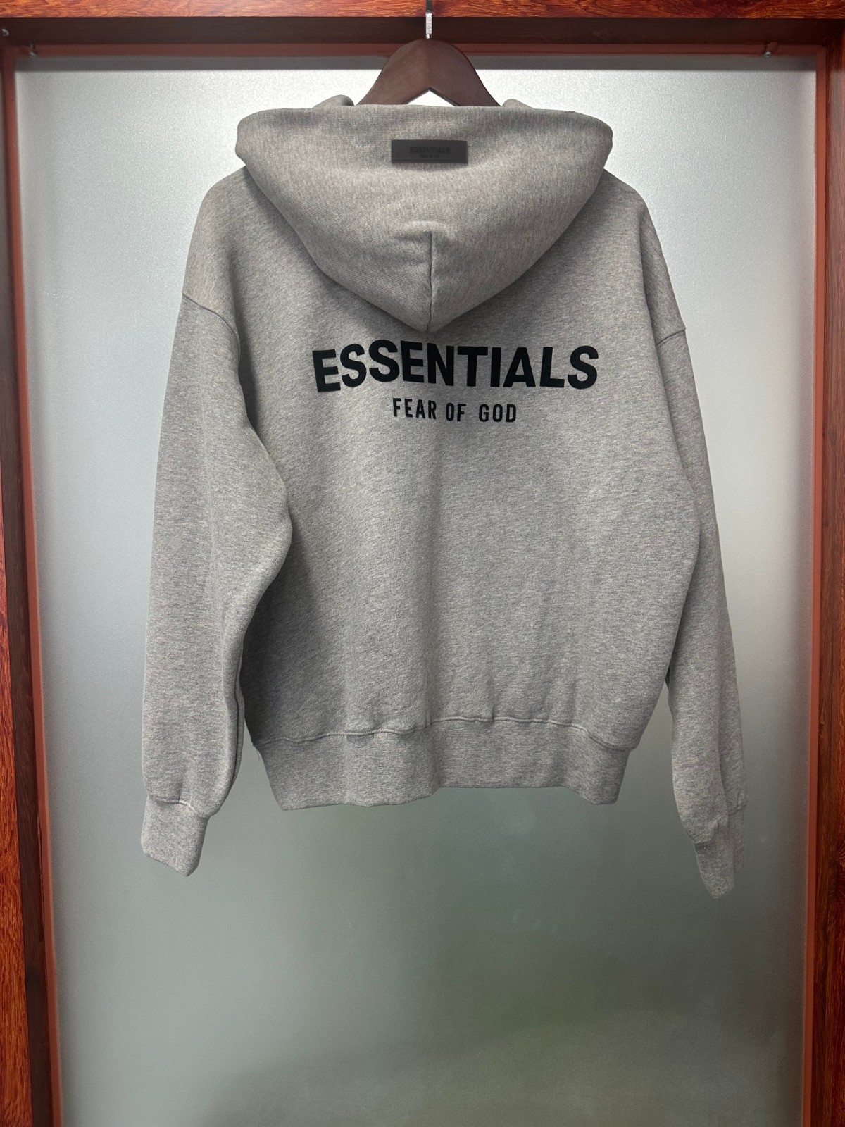 FREE SHIPPING, SS22 Essentials Men\'s Dark Oatmeal Fleece Hoodie, Size XL