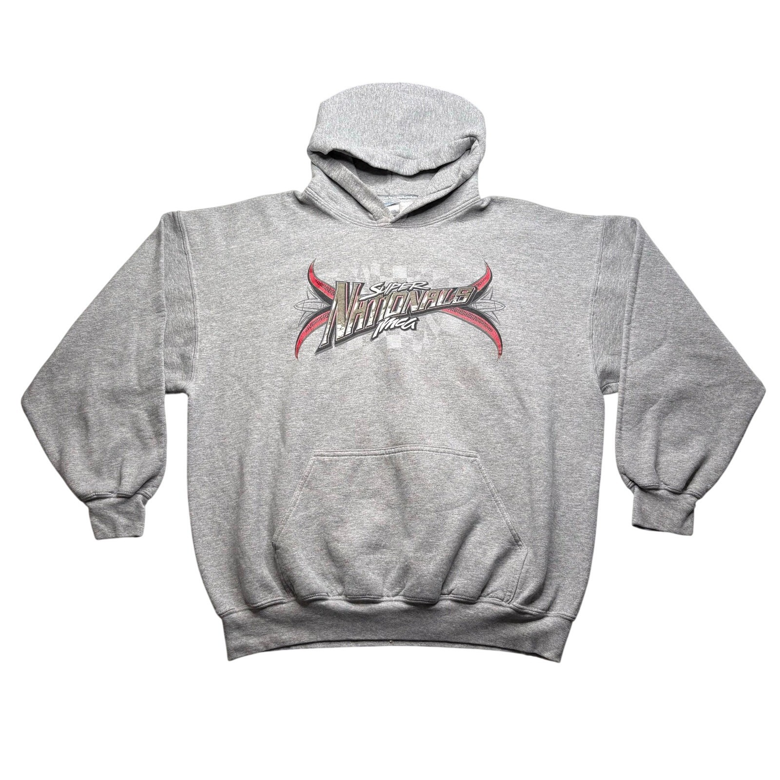 Vintage 2008 Boone Speedway Super Nationals IMCA Racing Hoodie XL Gray