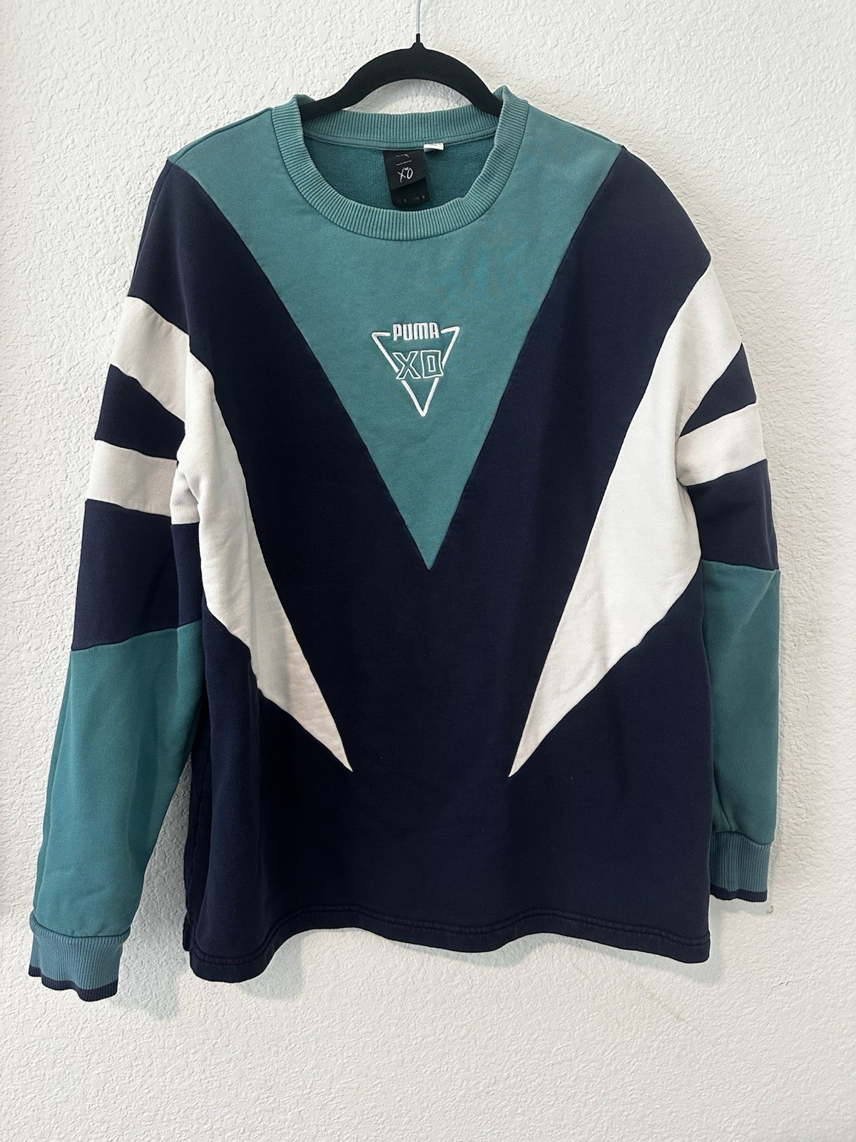 PUMA x XO The Weeknd Homage To Archive Crewneck Sweatshirt Blue Mens S