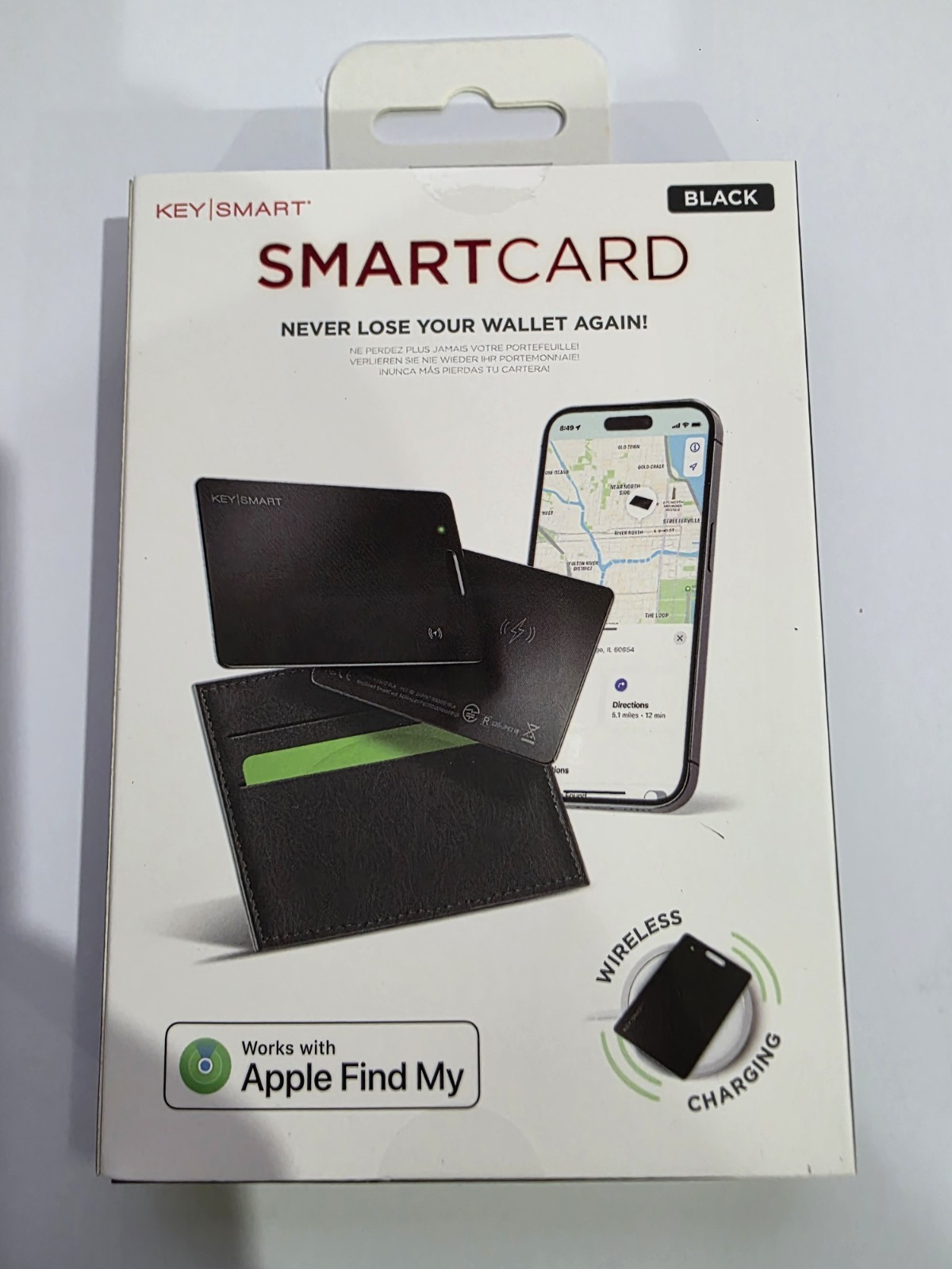 KeySmart MFI-Certified SmartCard Wallet Tracker Card, Compatible with AppleNew