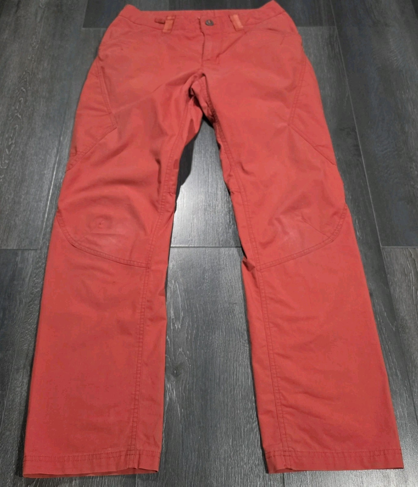 Patagonia Venga Rock Pants Men 30x31 Red Climbing Hiking Stretch Organic Cotton