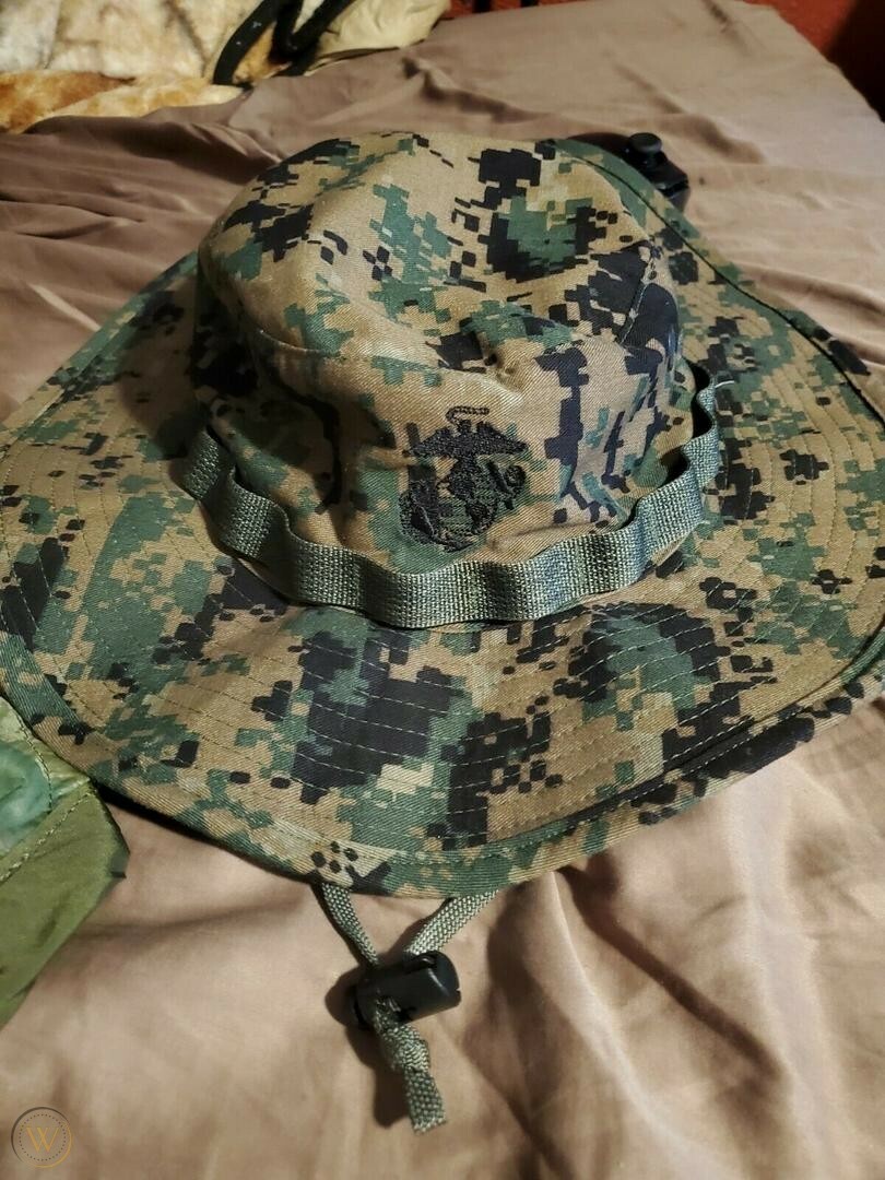 USMC MARPAT Boonie Cover - Marine Corps Woodland Boonie Hat 3\