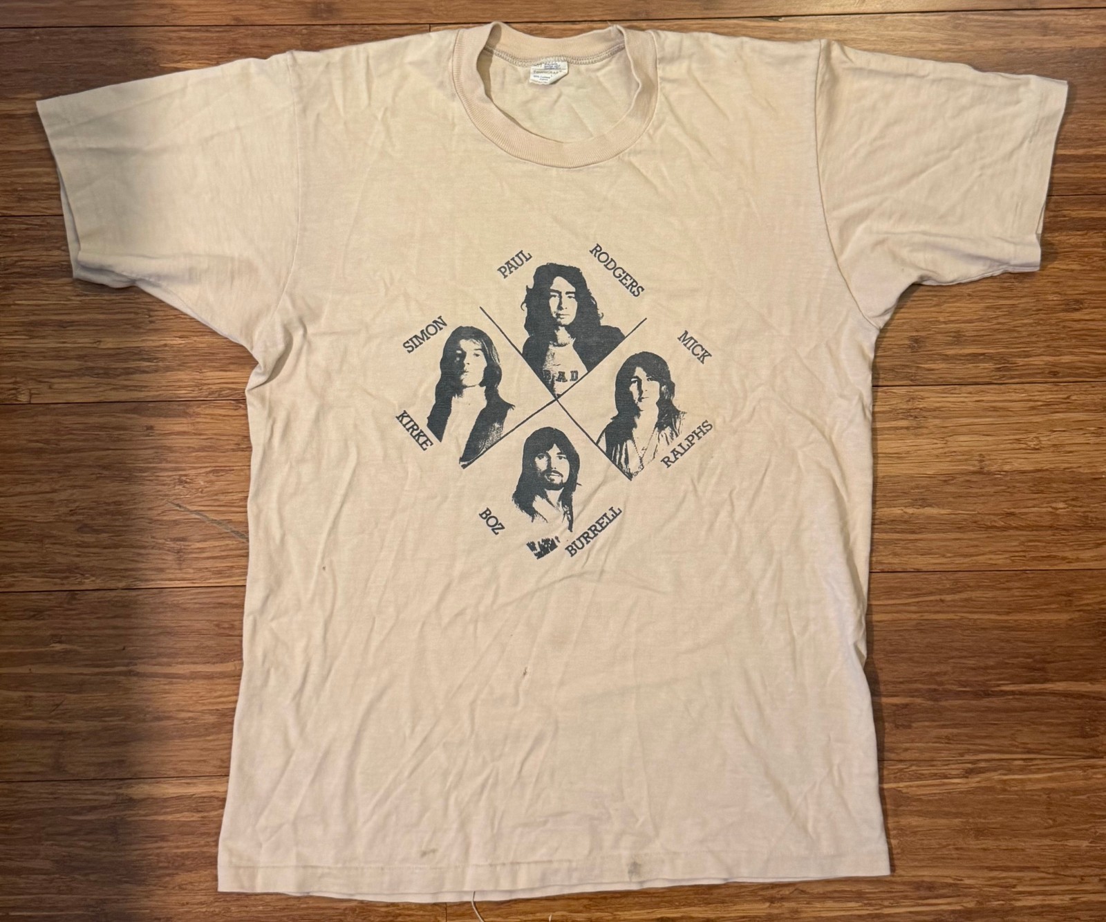 Vintage Bad Company Band Promotional Concert T-Shirt Sz M