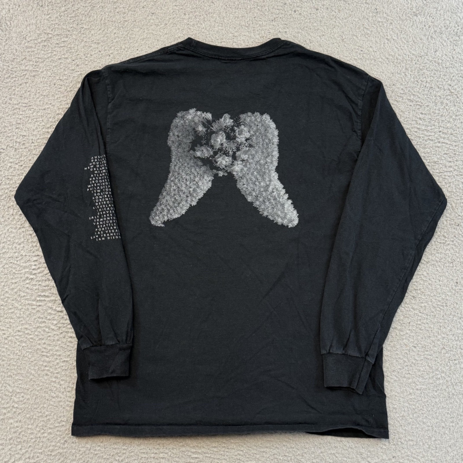 Depeche Mode Shirt Mens Medium Black Long Sleeve Memento Mori Tour 2023 Band
