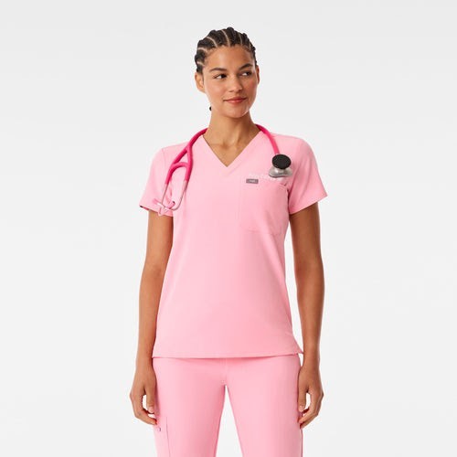 New Limited Edition Women’s Figs Catarina One Pocket Scrub Top Fight Club Pink M