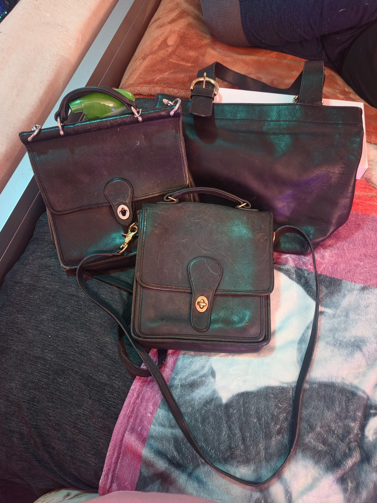 vintage coach bag leather .
