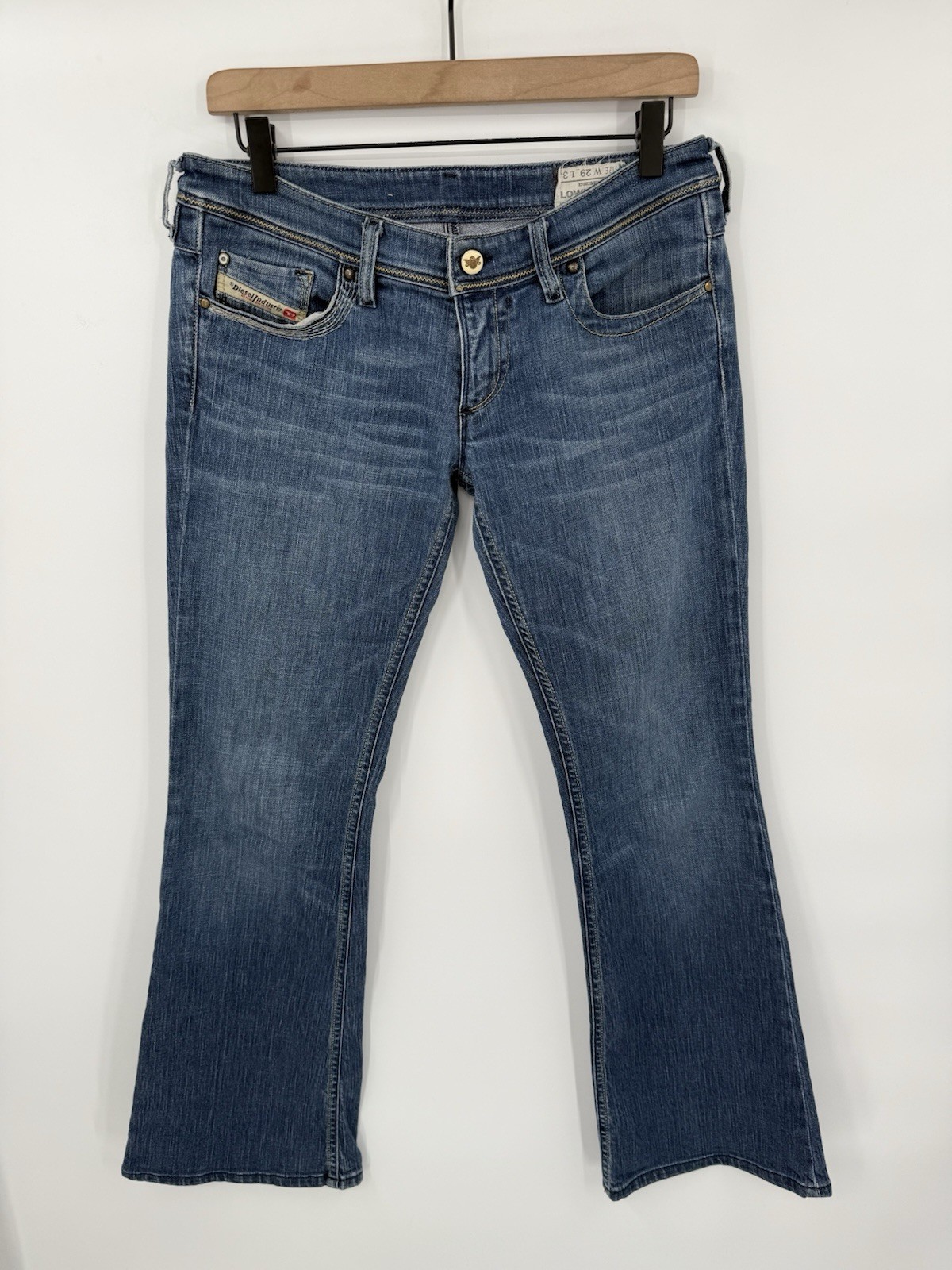 Vintage Diesel Denim Lowky Bootcut Women’s Jeans Size 29x31 Blue Made In Italy