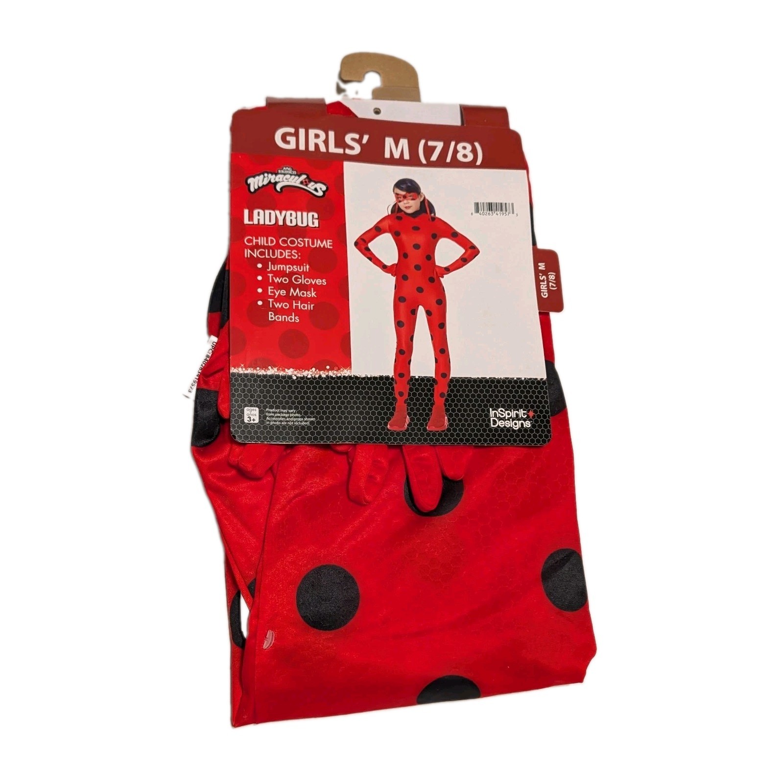 Miraculous Ladybug Girls Size M (8) InSpirit Designs Halloween Costume