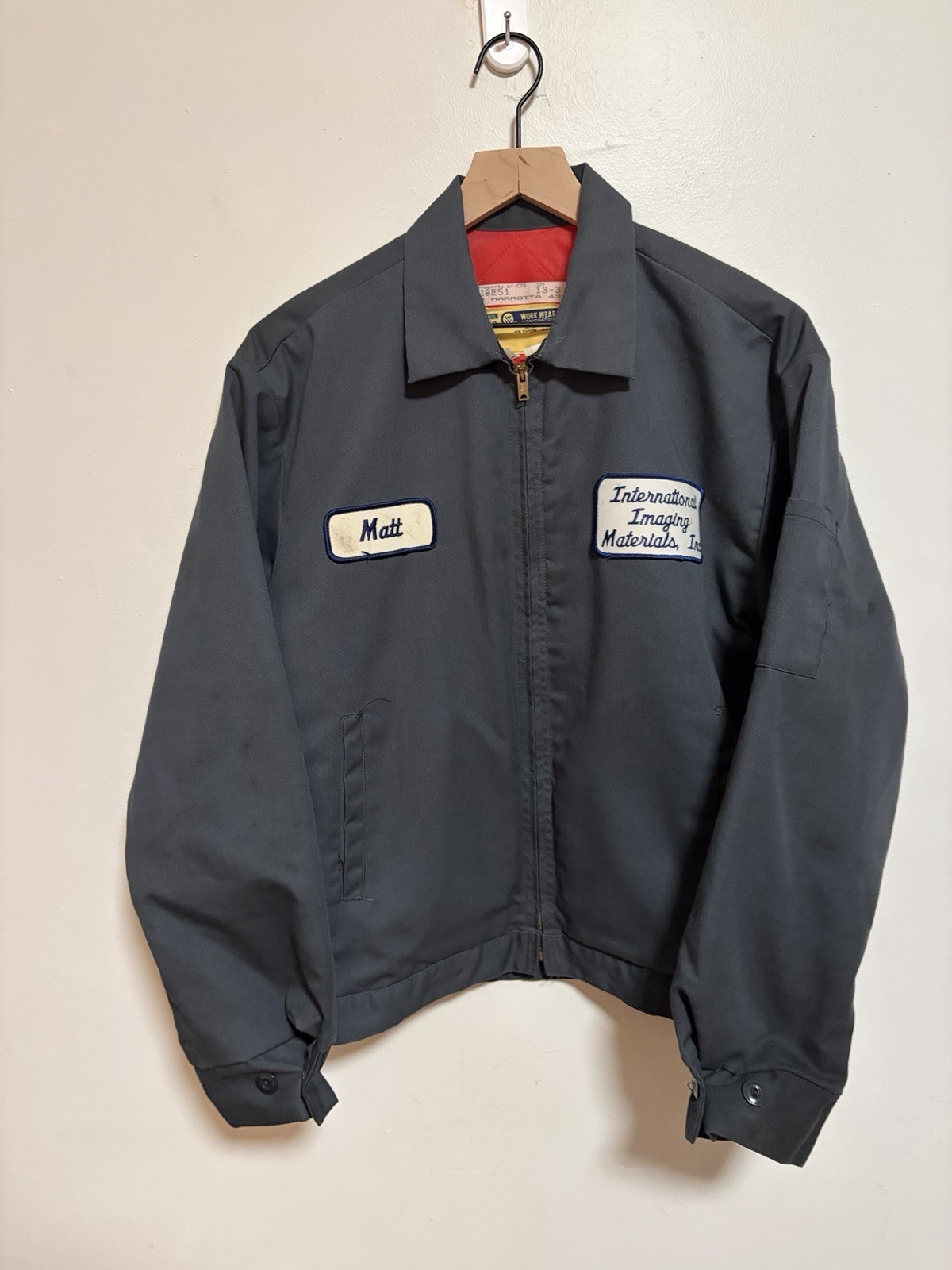 Vintage 1970s Distressed Work Wear Jacket Size Medium Made In USA