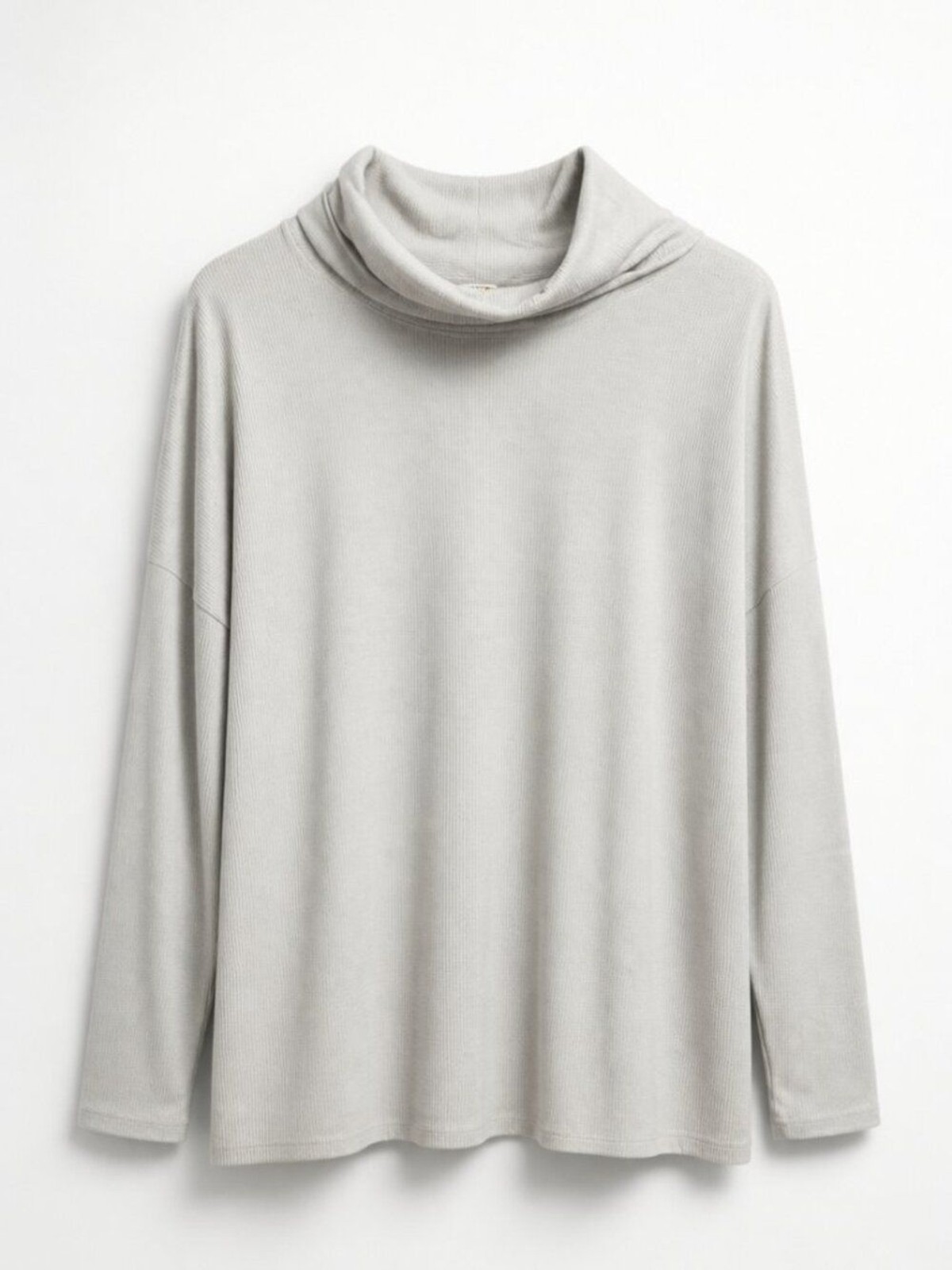a new day Light Gray Roll Neck Long Sleeve Top