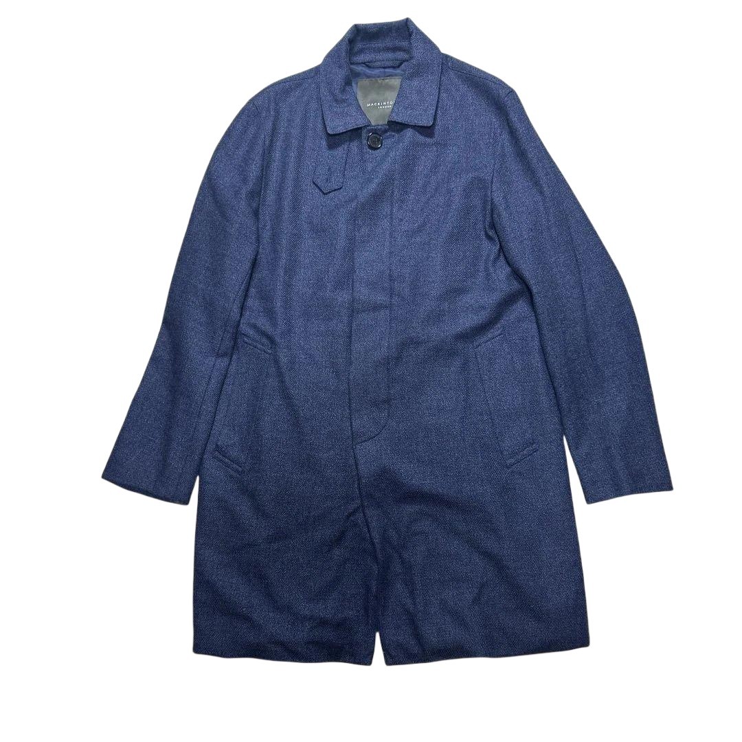 Mackintosh Balmacaan Coat Navy Size 40 Classic Raincoat Outerwear Japan