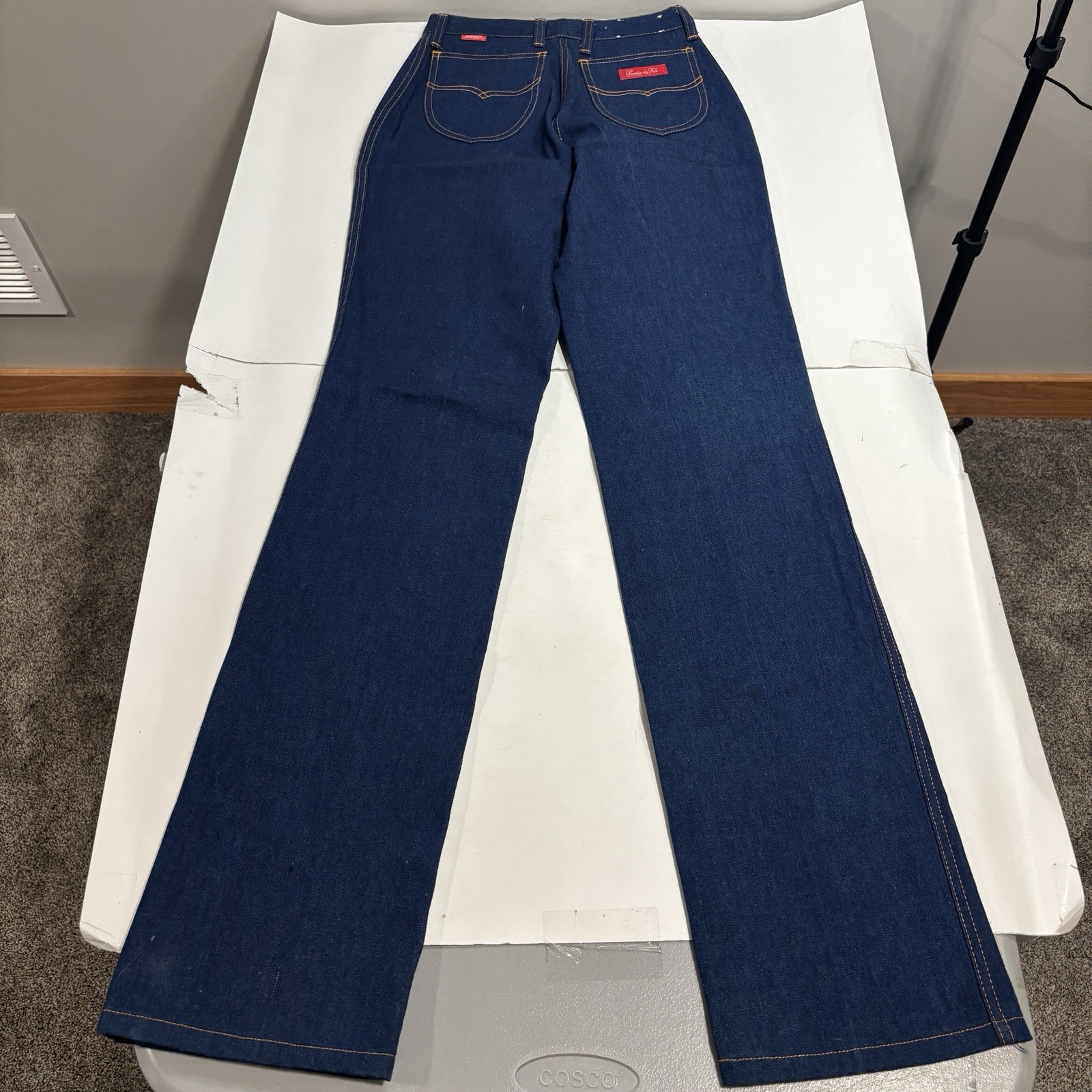 Rare Vintage 70s Chemin De Fer Jeans 29 XL 26x35 Cut 596