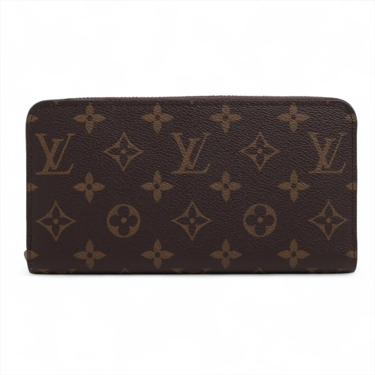 Louis Vuitton Monogram Zippy Wallet M27029 Brown x silver Zip Round Wallet respo