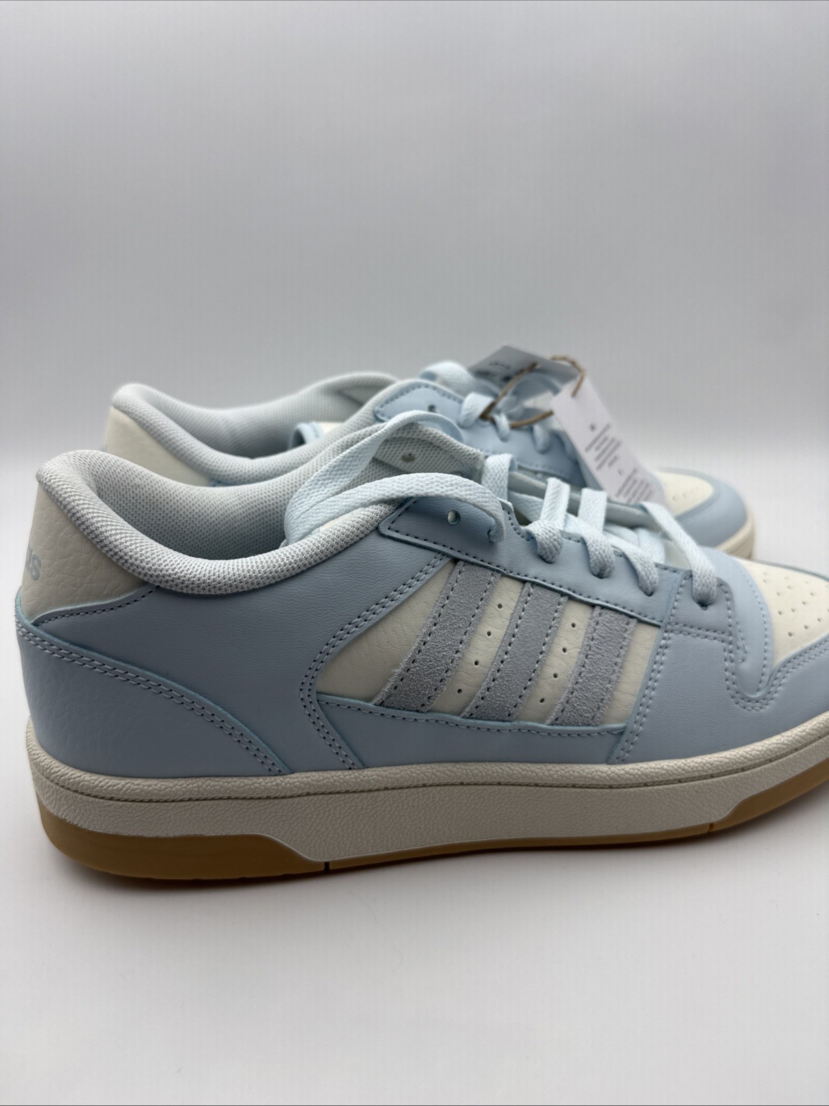 New Adidas Women’s Size 9 Break Start Low Sneaker Sky Tint Cloud White JH6129